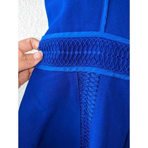 NWT Nordstrom Adelyn Rae Royal Blue Medium Lace Dress - Picture 9 of 10
